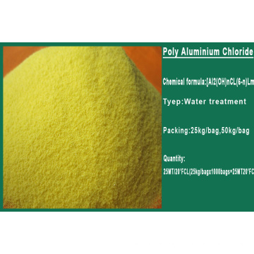 Polvo amarillo claro Poliformuro de aluminio PAC 30%